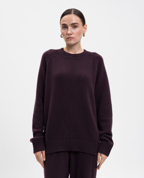 LISA YANG Anine burgundy cashmere sweater 2025321