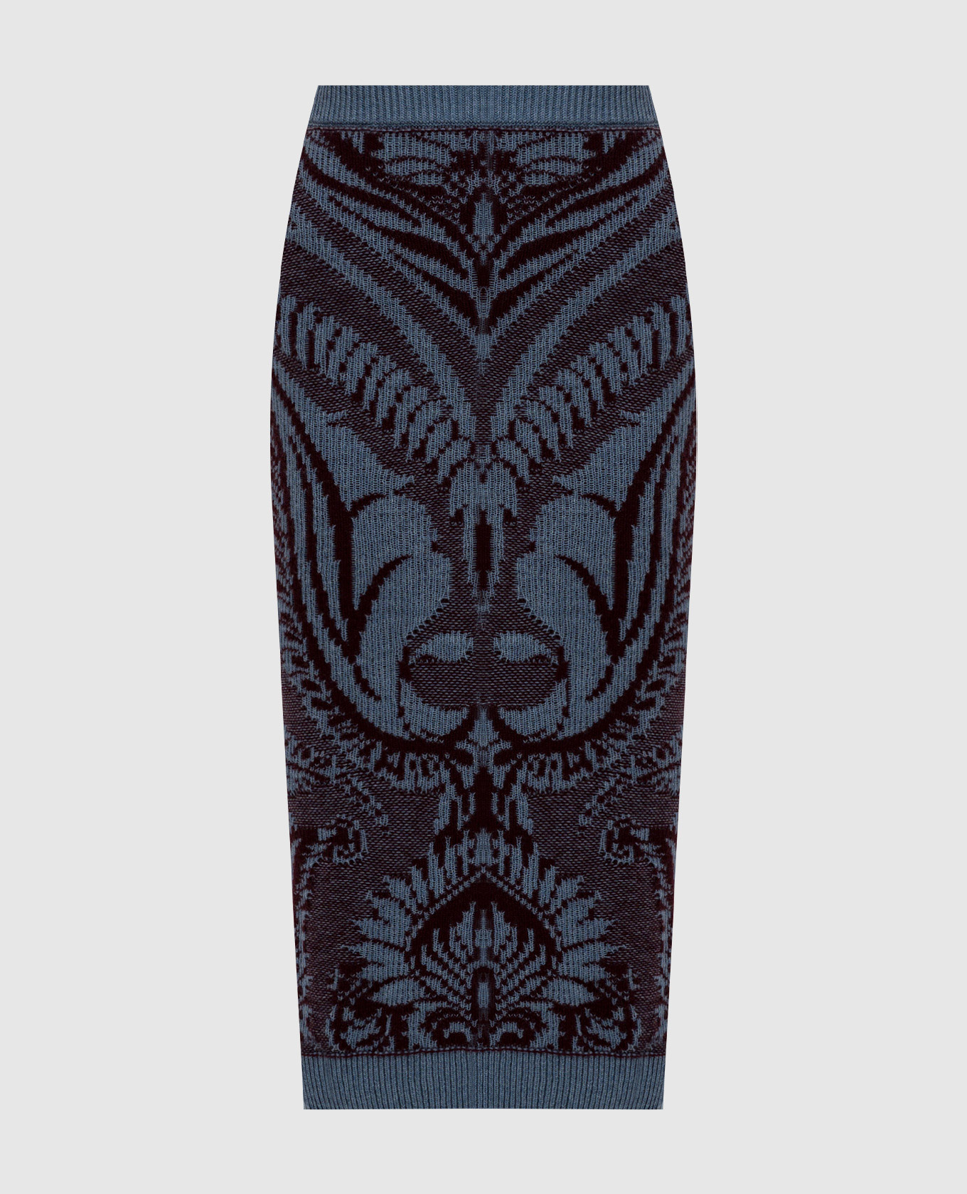 

Blue midi skirt made of wool with a Venus pattern Etro, Light blue
