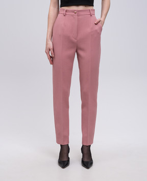 Dolce&Gabbana Pink wool pants FTAM2TFU2L8