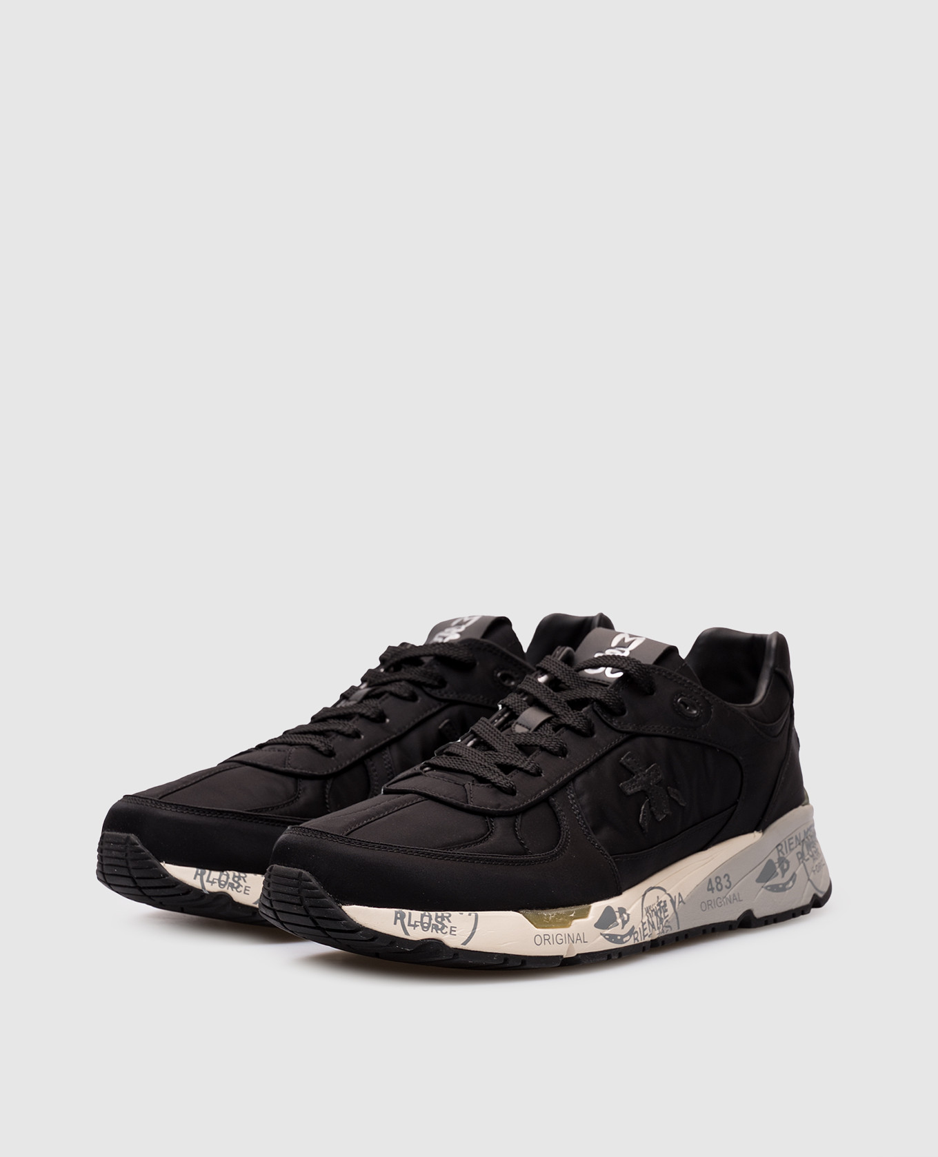 

Black MASE sneakers with logo emblem Premiata
