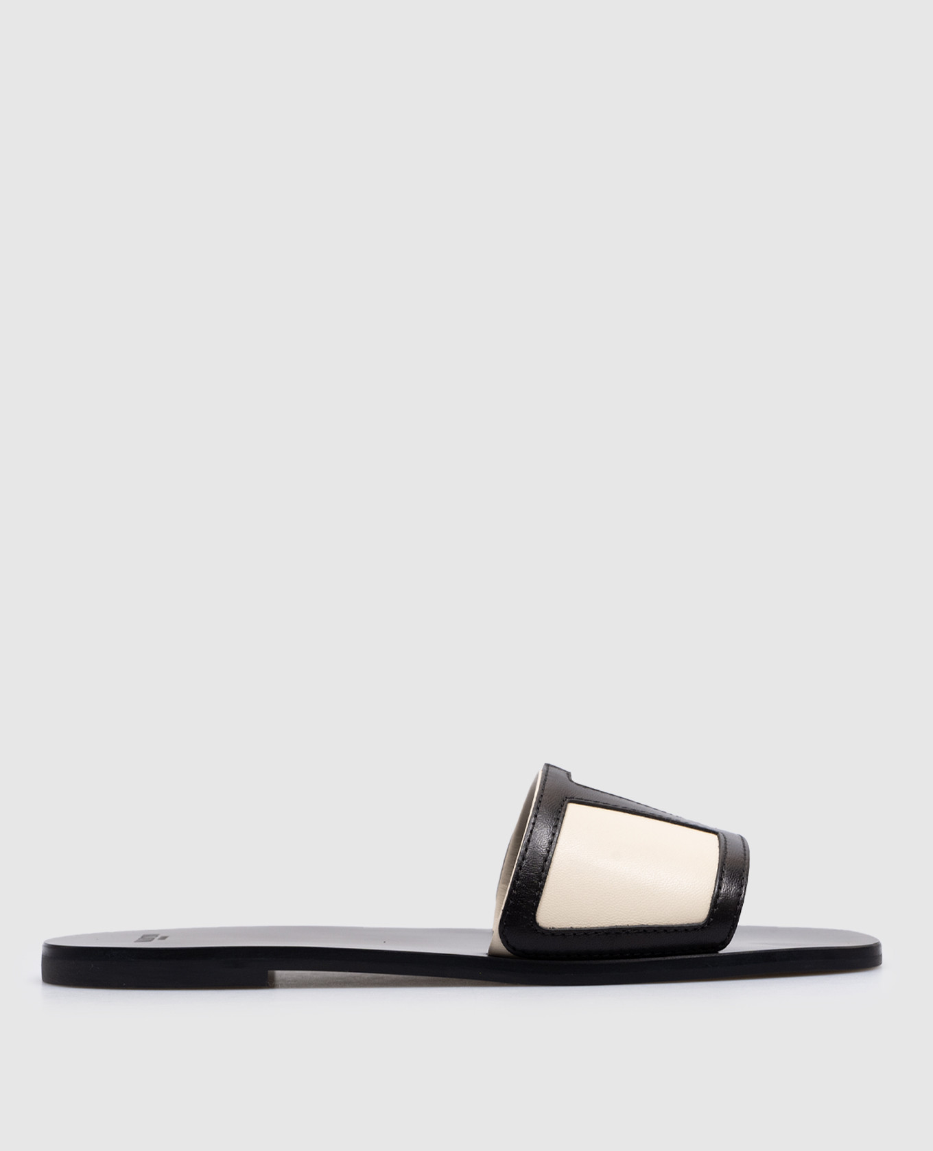 Viva superstar beige leather flip-flops valentino