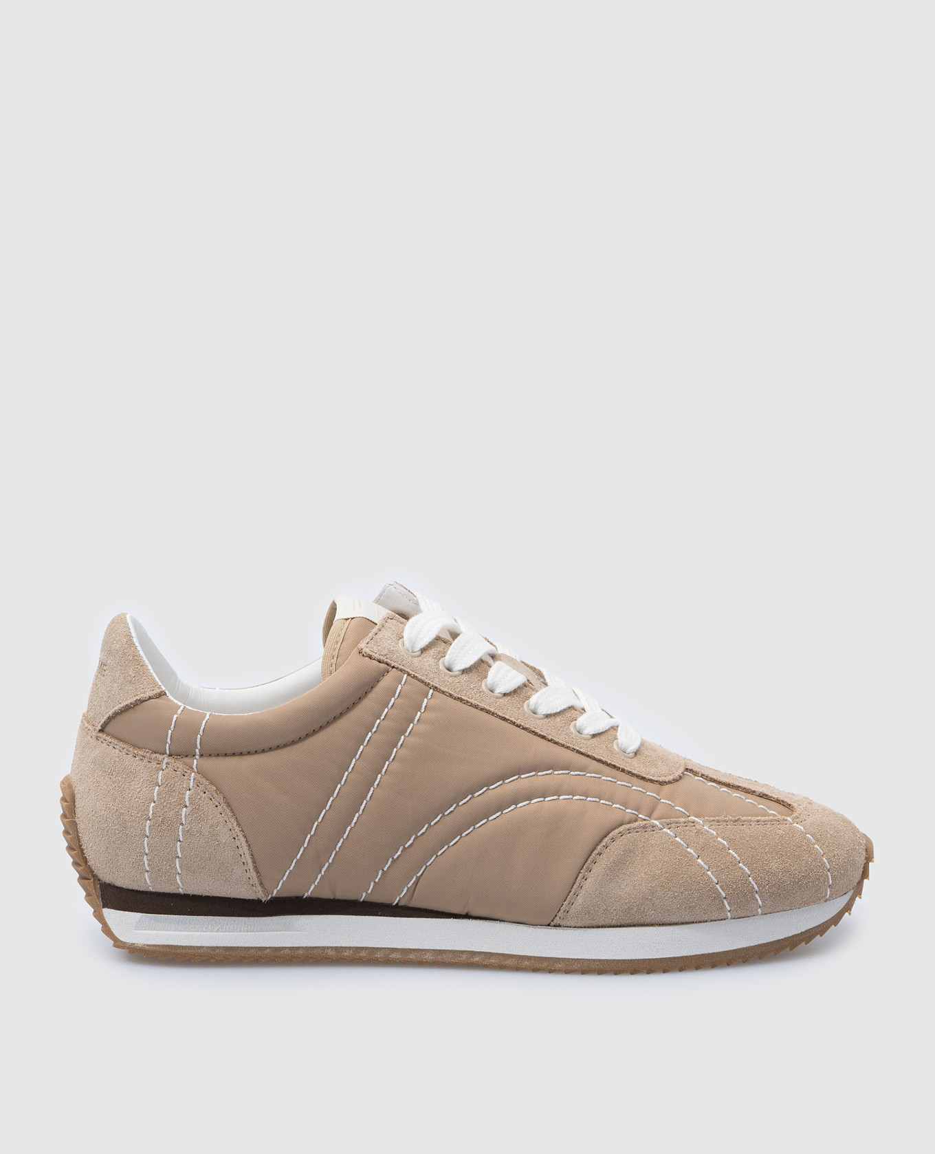 

Beige combination sneakers with logo Toteme