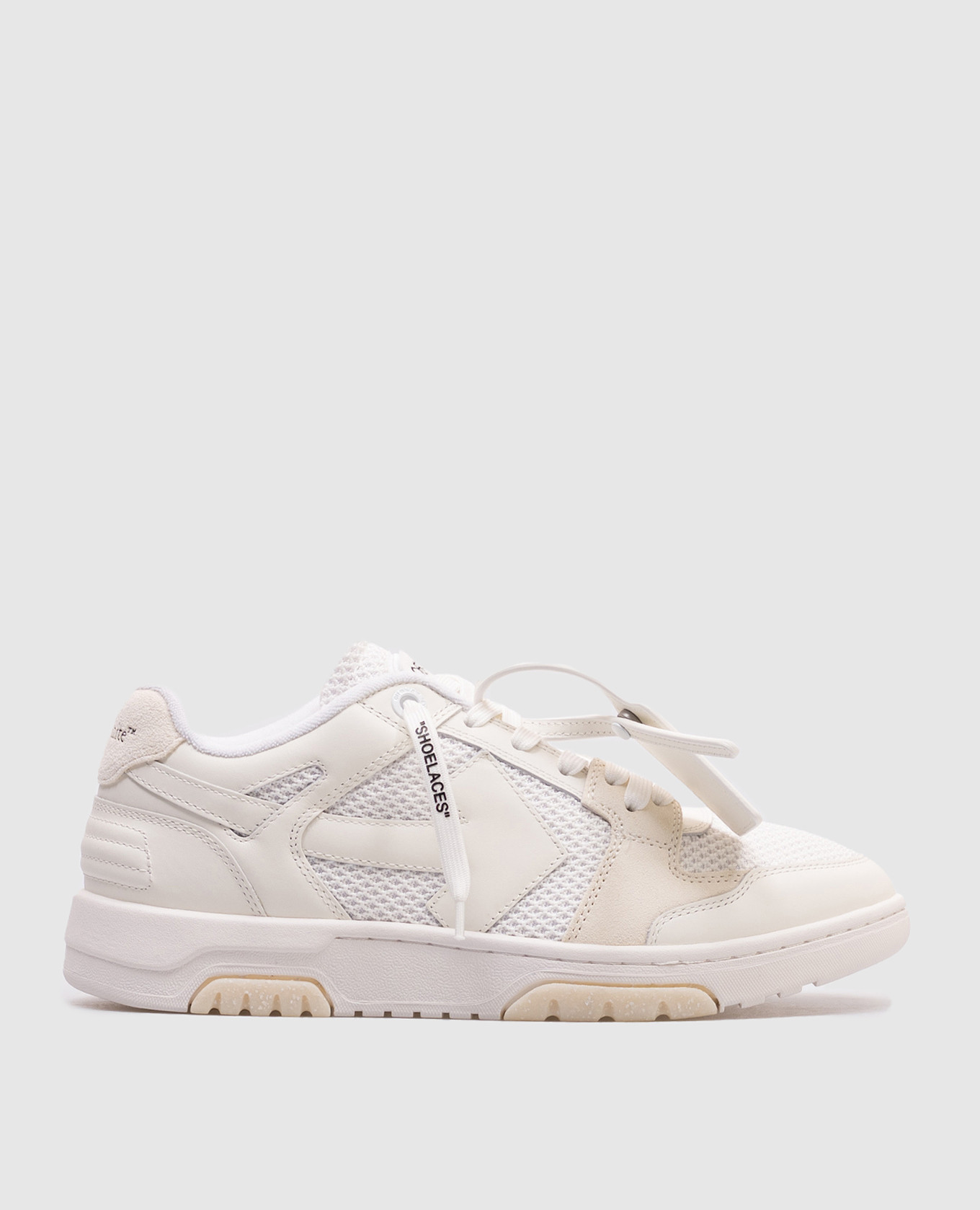 

Beige OUT OF OFFICE combination sneakers with logo Off-White