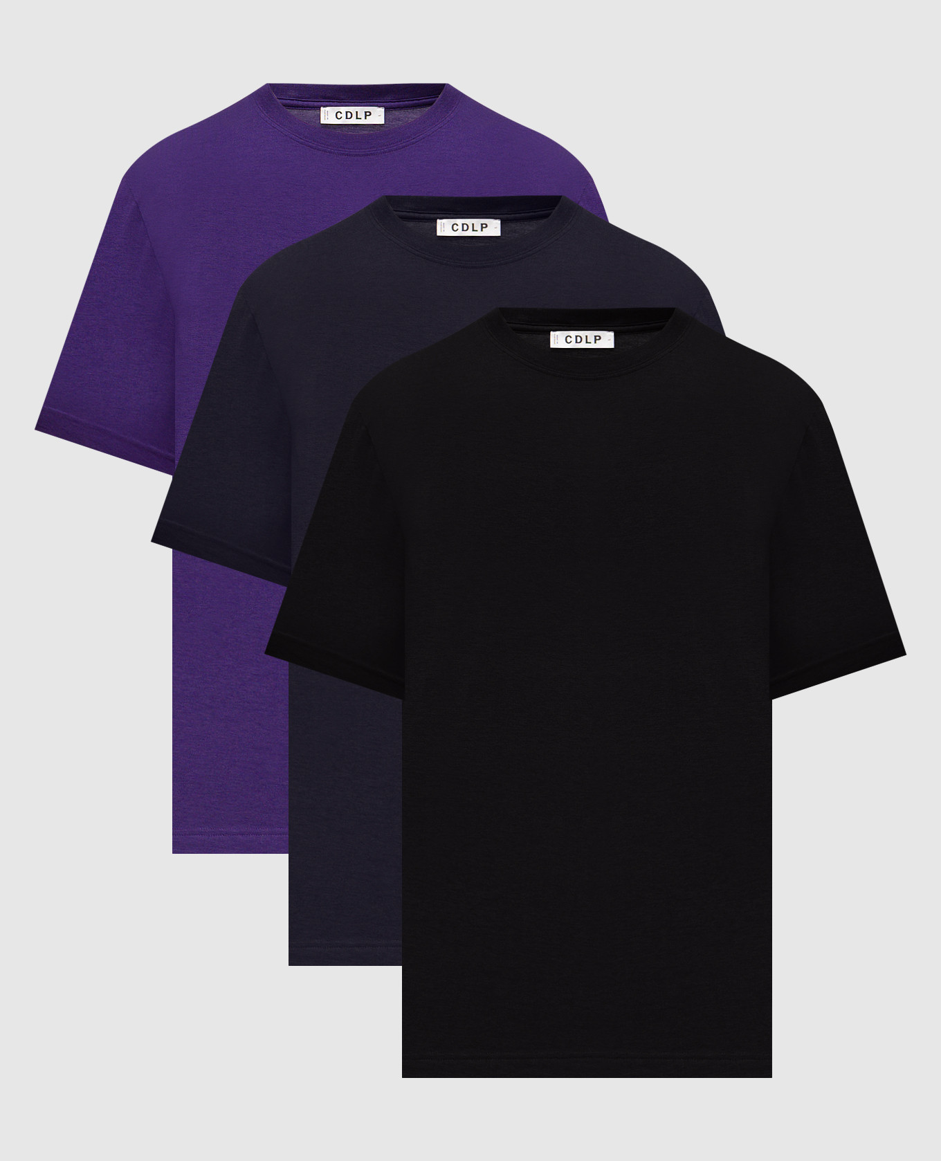 Set of straight-cut T-shirts CDLP