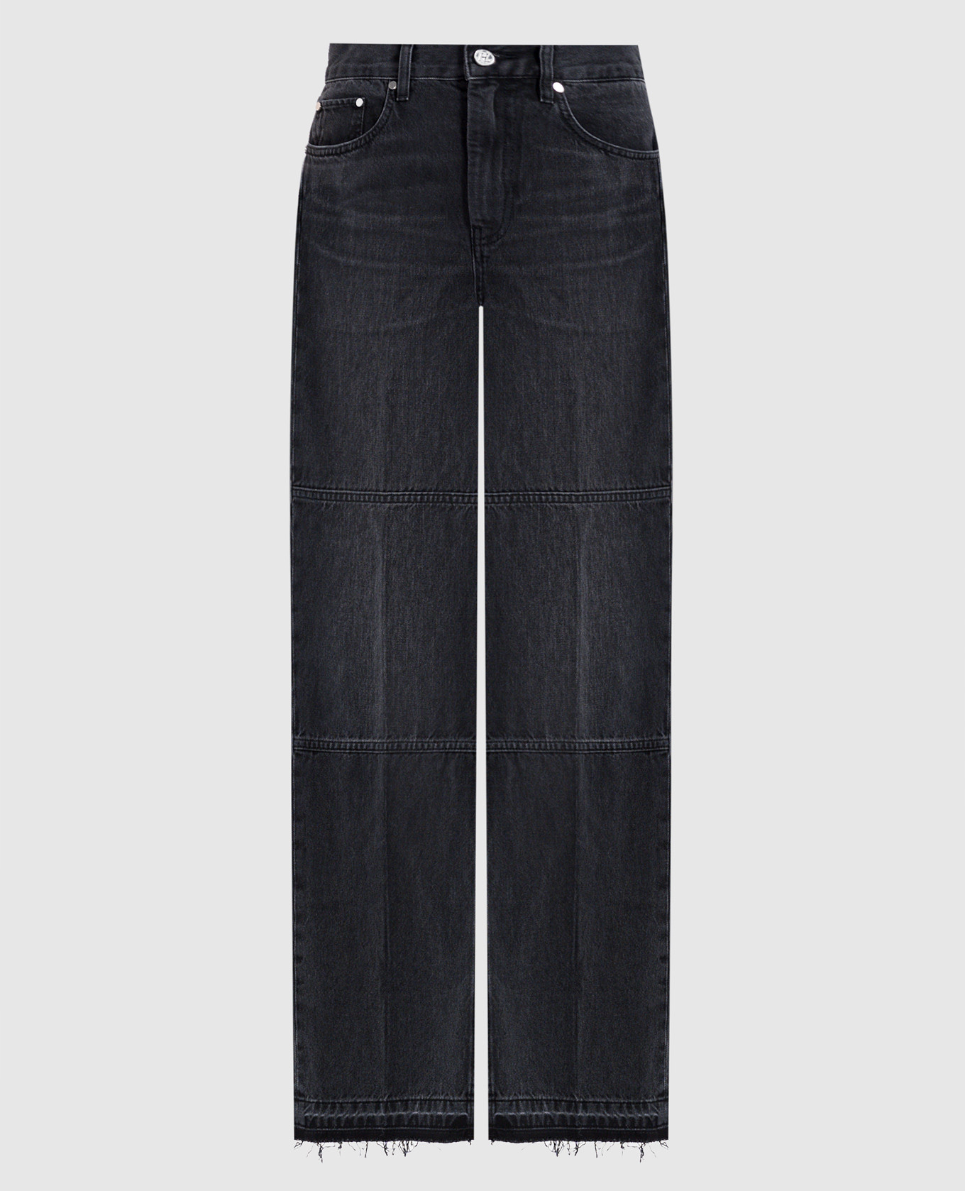Black jeans with logo patch Helmut Lang