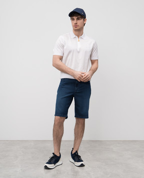 Stefano Ricci Blue denim shorts with logo M8T5102040TSPIR