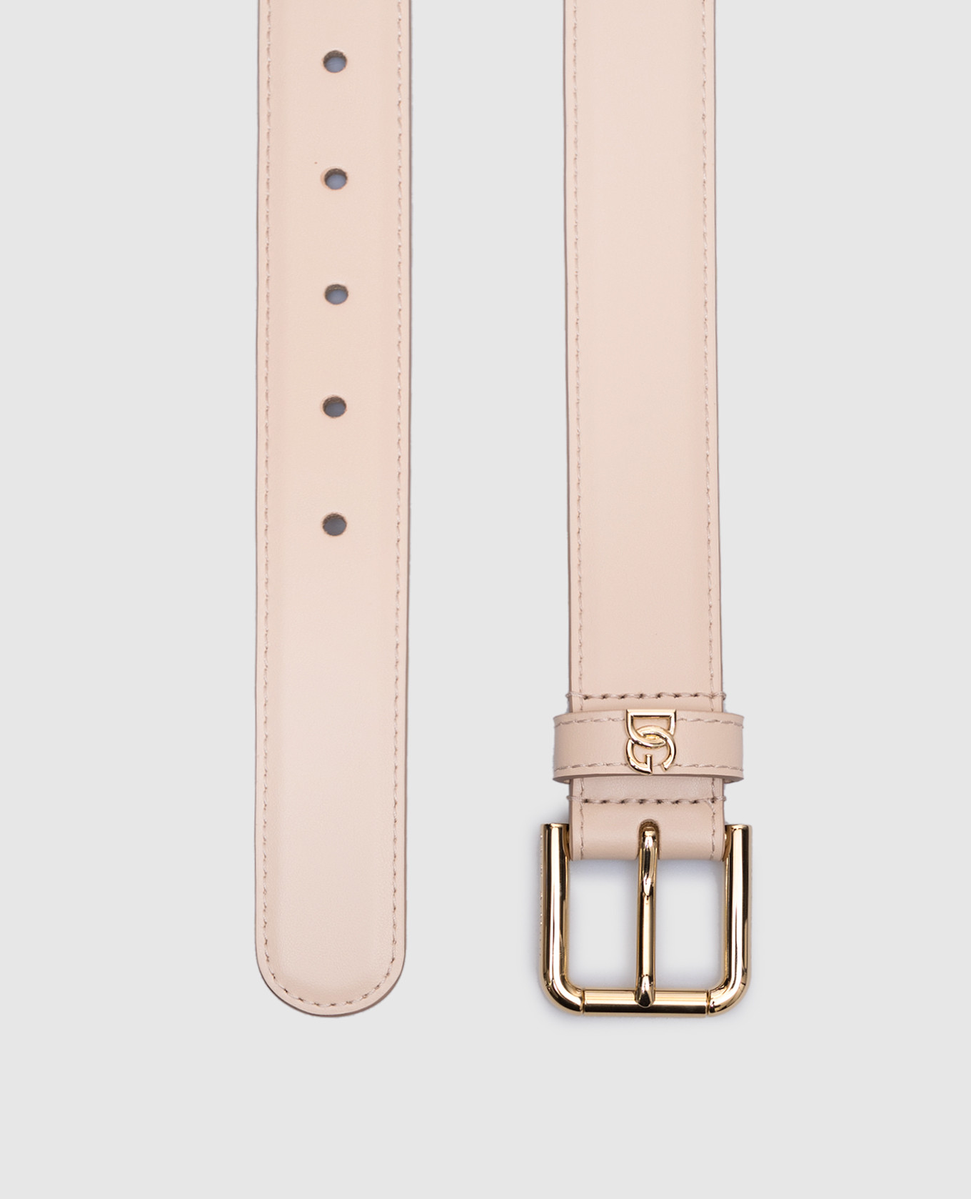 

Beige leather belt with logo Dolce&Gabbana