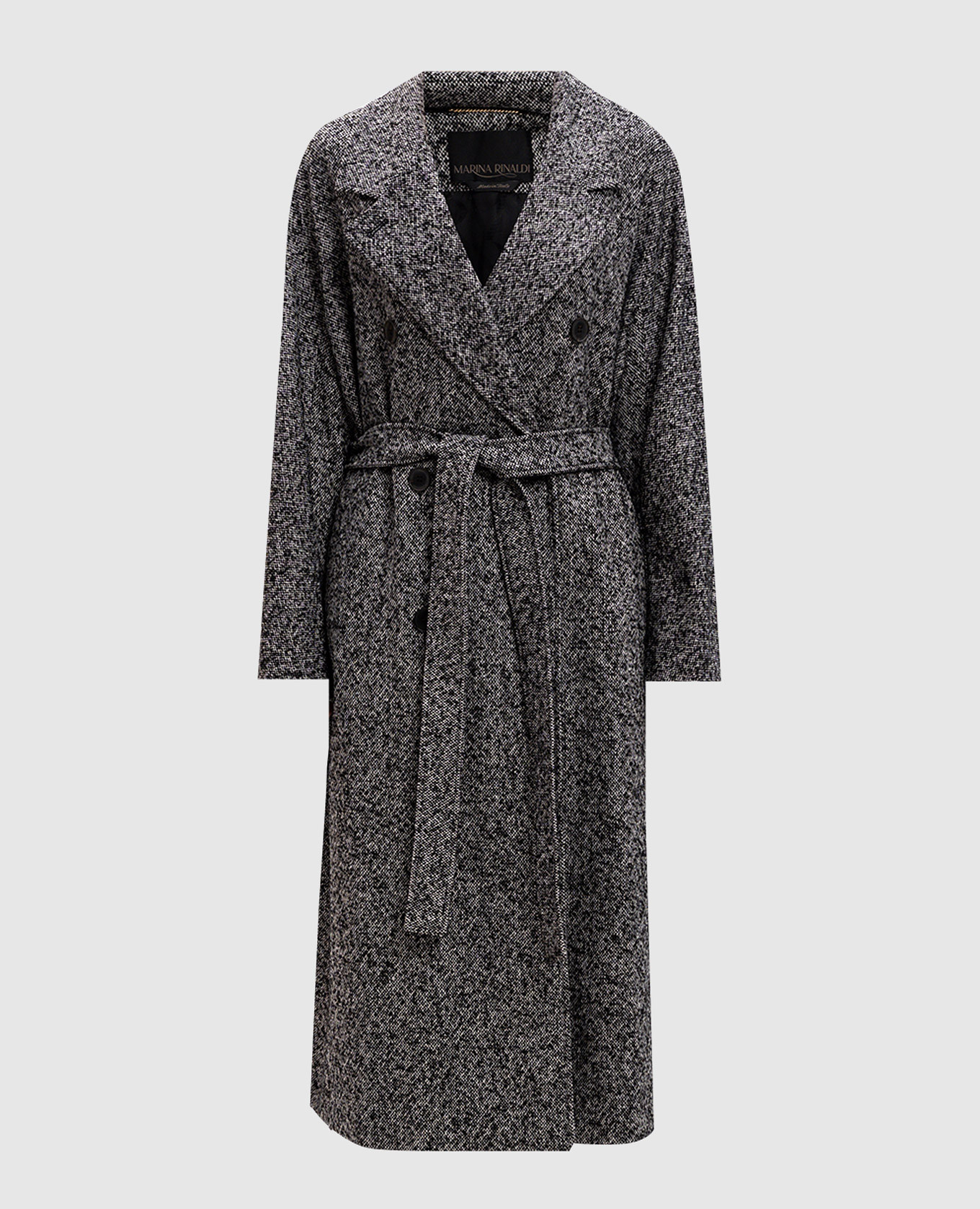

Double-breasted coat with wool Marina Rinaldi, Разноцветный