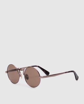 Max Mara SAFIYE silver sunglasses with logo SAFIYE
