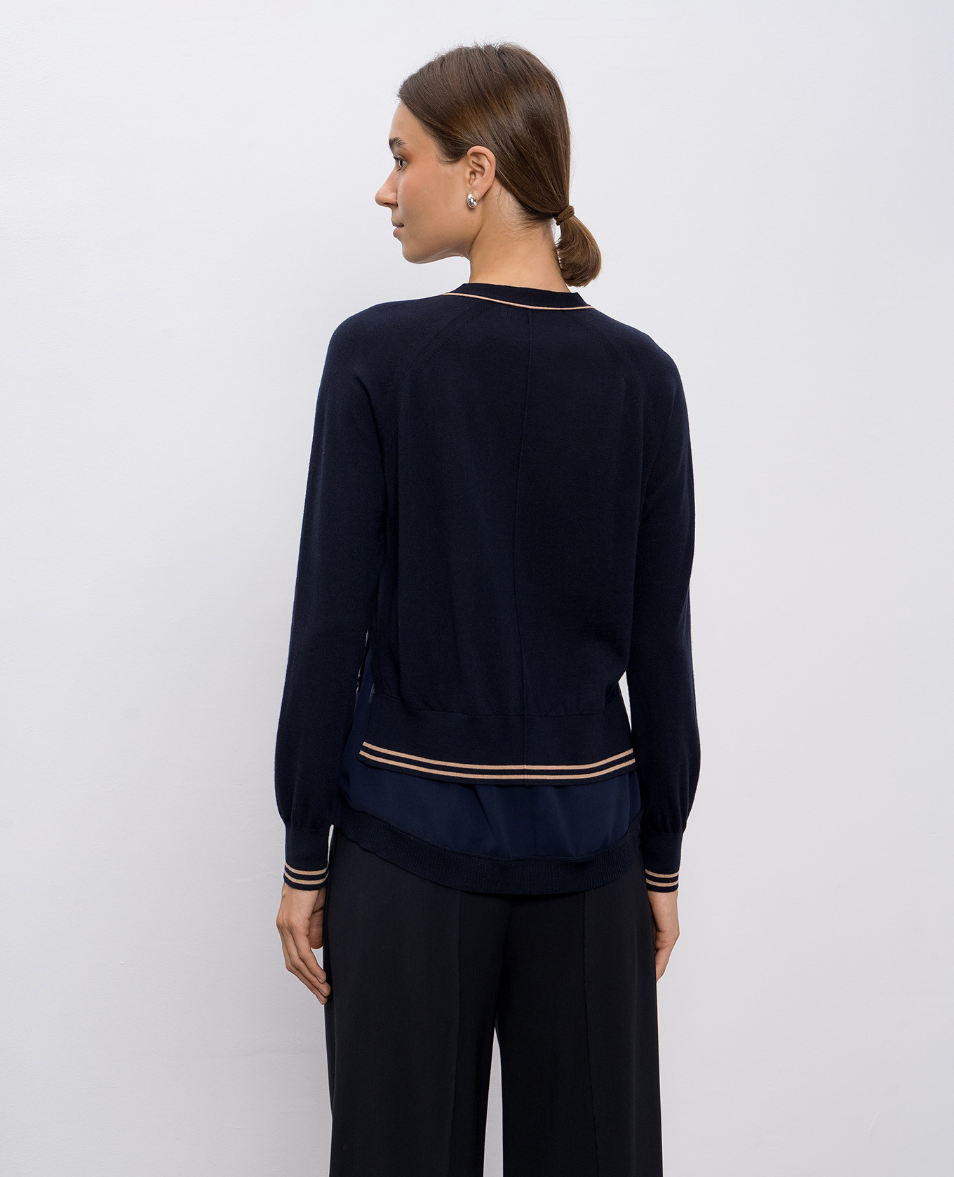 

Blue layered wool cardigan 3.1 Phillip Lim