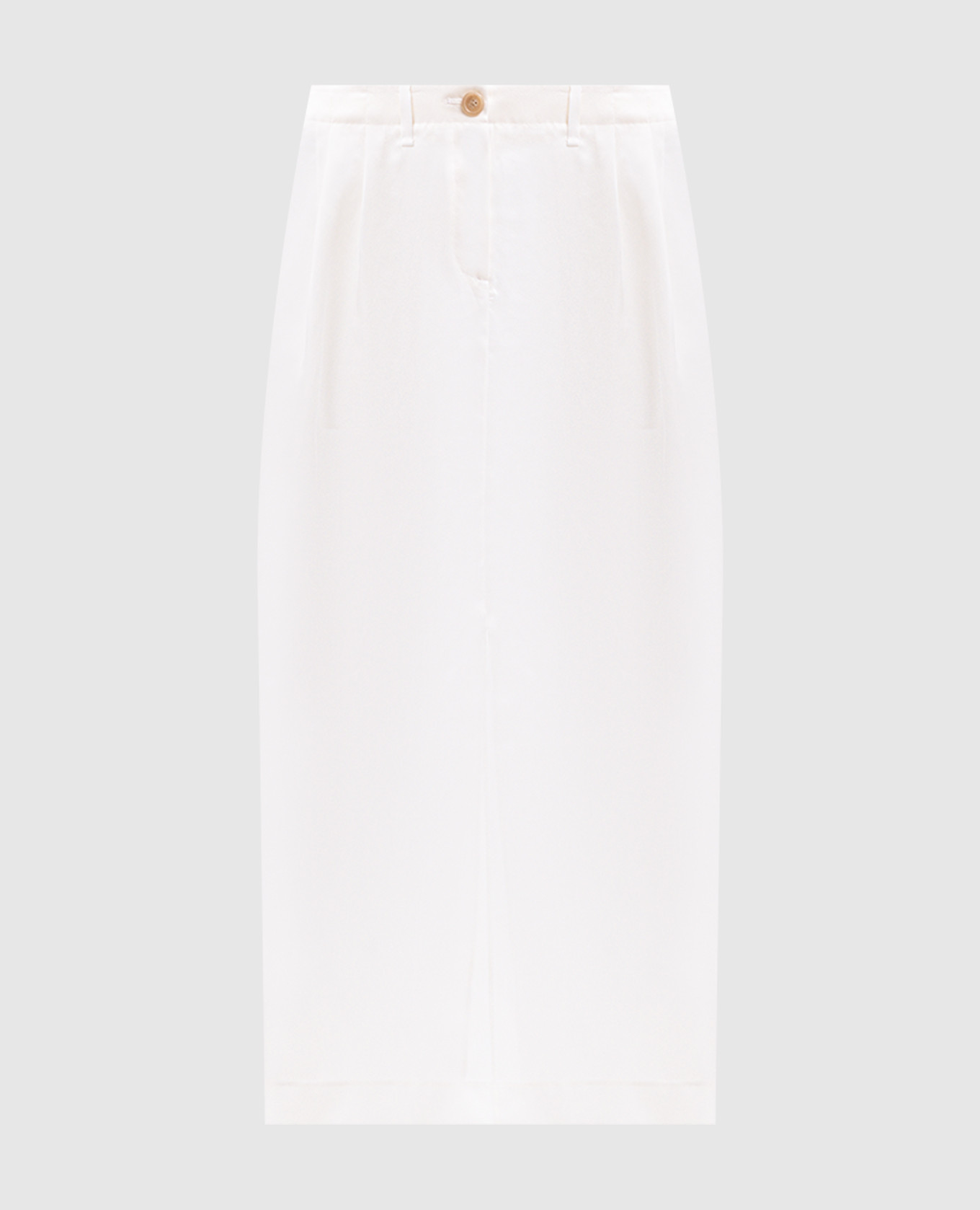 

Lucian white silk skirt Khaite