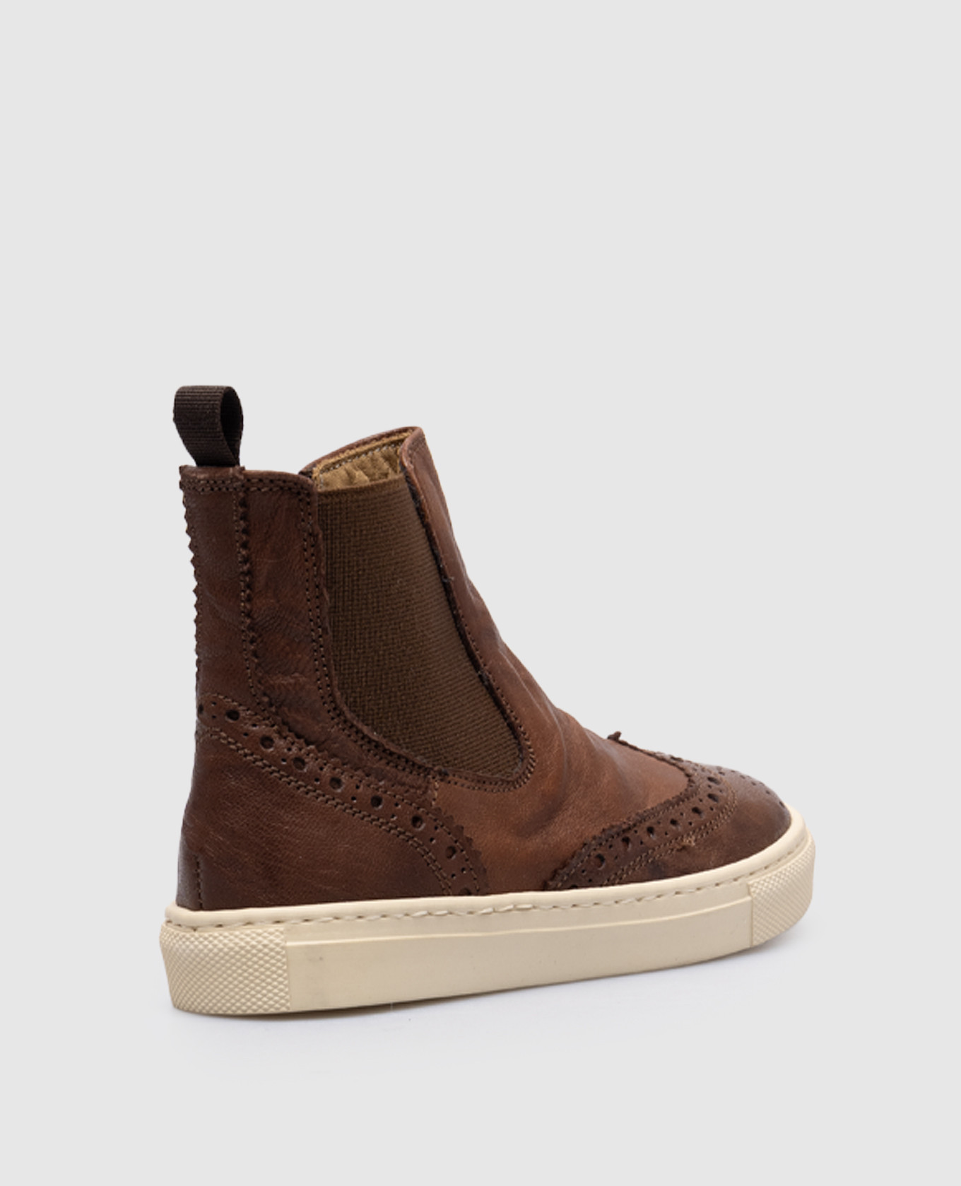 

Children's brown leather shoes with perforations Zecchino D'oro