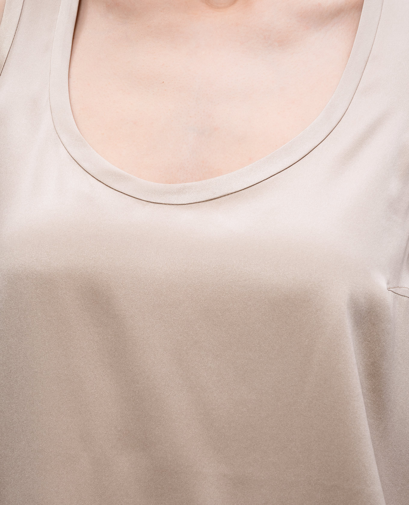 Beige silk top Brunello Cucinelli 5