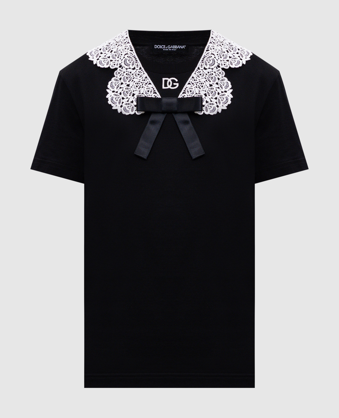 Black T-shirt with applique Dolce&Gabbana