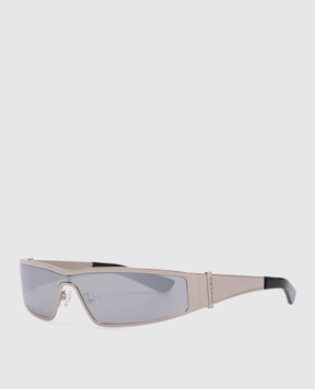 Alexander McQueen Silver Y2k Sunglasses 821679I3310