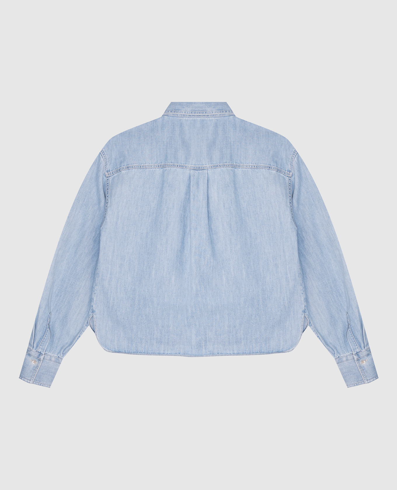 

Children's blue denim shirt Brunello Cucinelli, Light blue