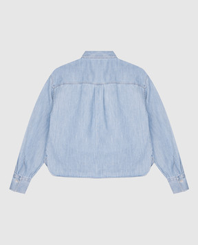 Brunello Cucinelli Children's blue denim shirt BH192C860A