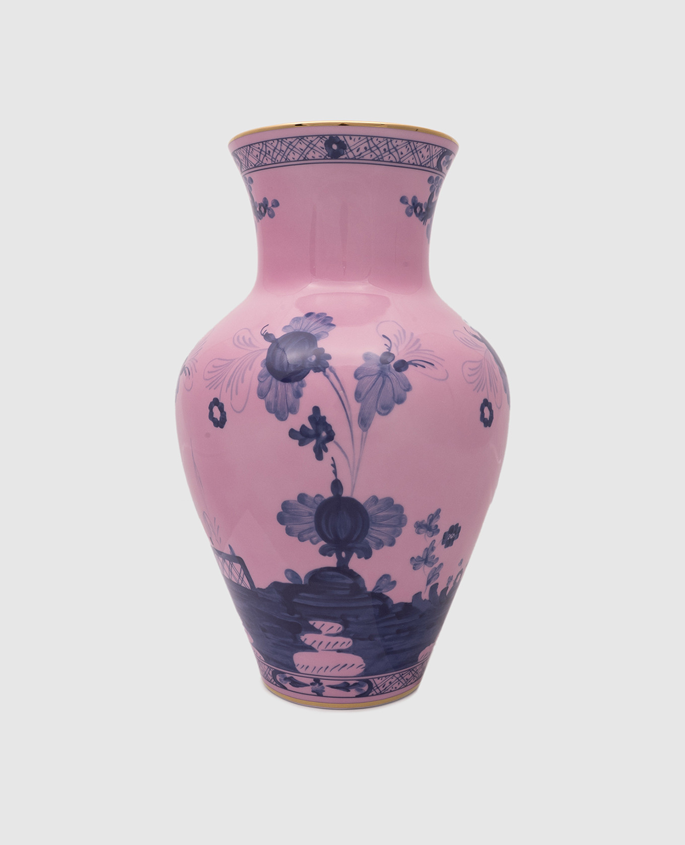 

Pink porcelain vase Ming Oriente Italiano Ginori 1735
