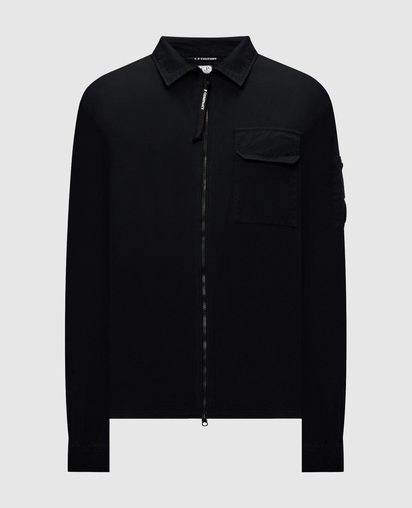 

Black jacket with logo patch C.P. Company