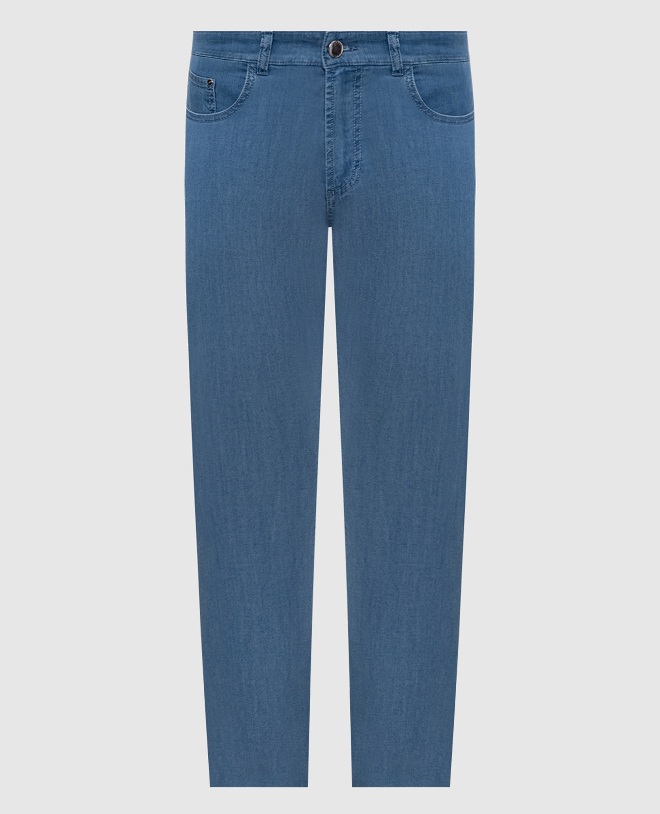Blue jeans with logo patch Cashmere&Whiskey