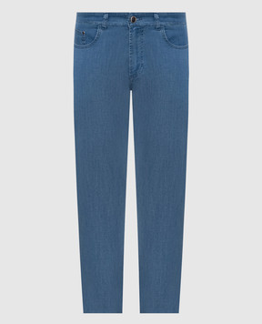Cashmere&Whiskey Blue jeans with logo patch 1844871