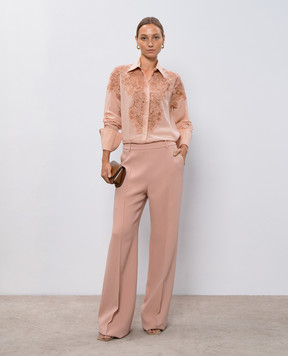 Ermanno Scervino Beige flared pants D456P727ILM