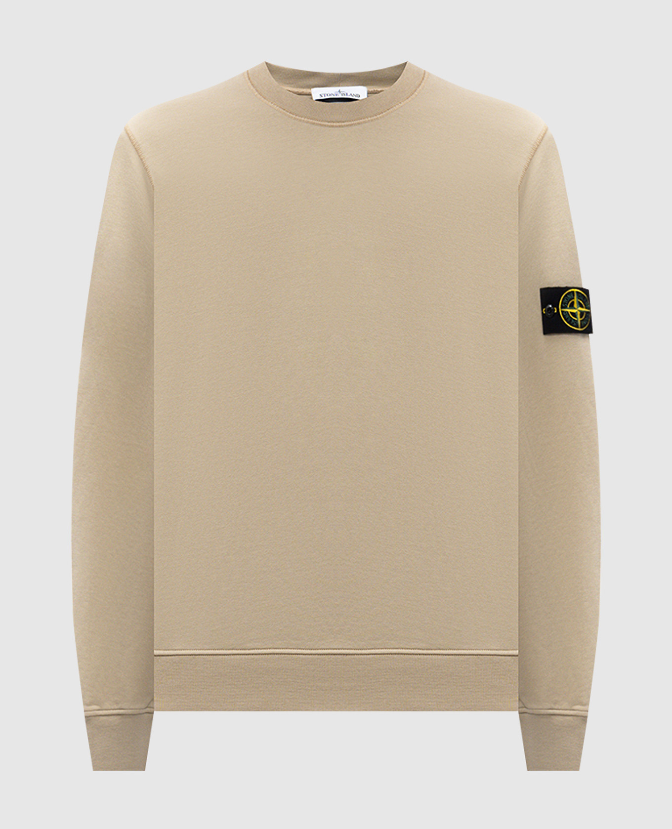 

Beige sweatshirt with logo Stone Island