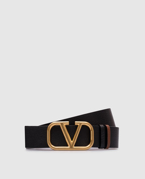 Valentino Vlogo Reversible Leather Belt 6Y2T0T46VBC
