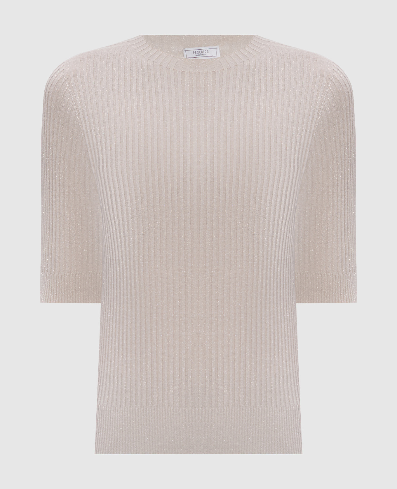 Beige top with lurex Peserico