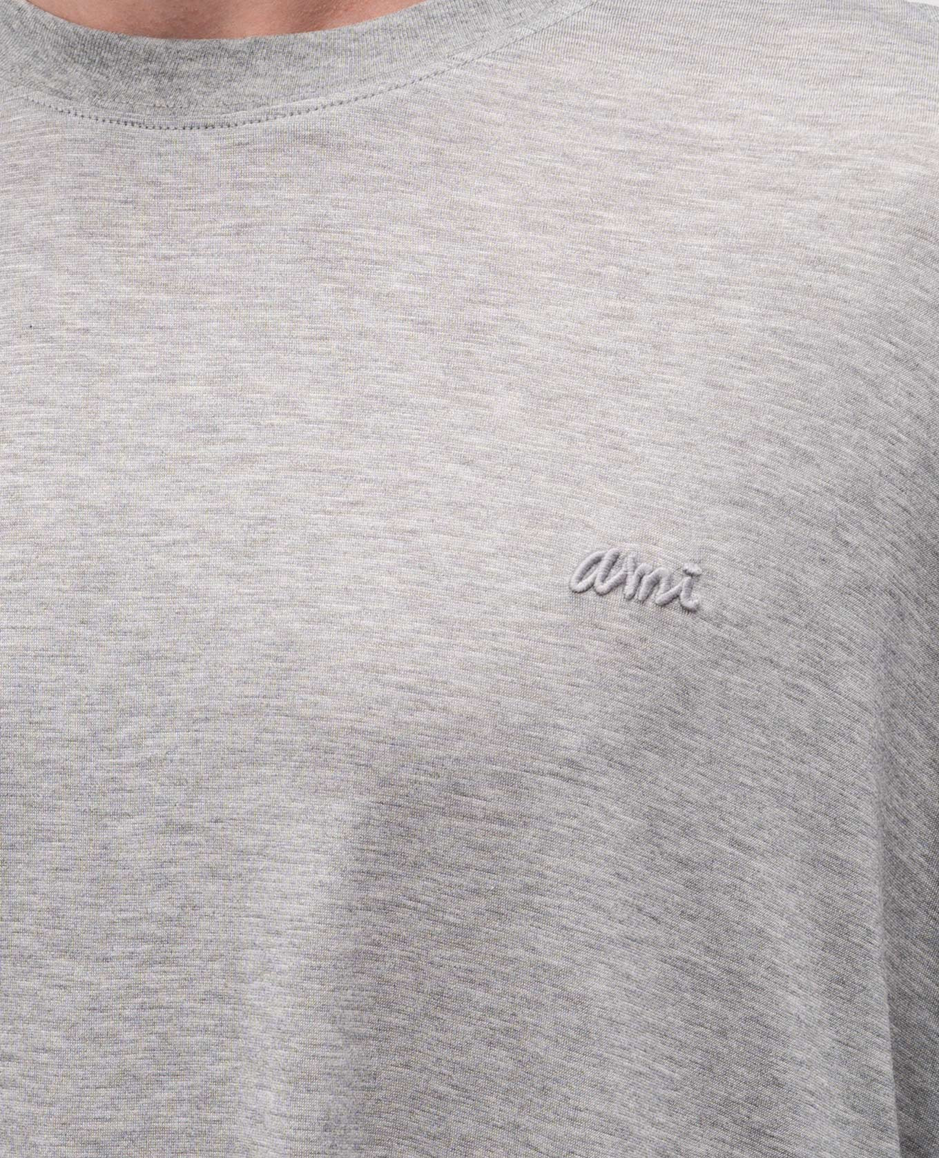 

Grey melange silk T-shirt Ami Paris