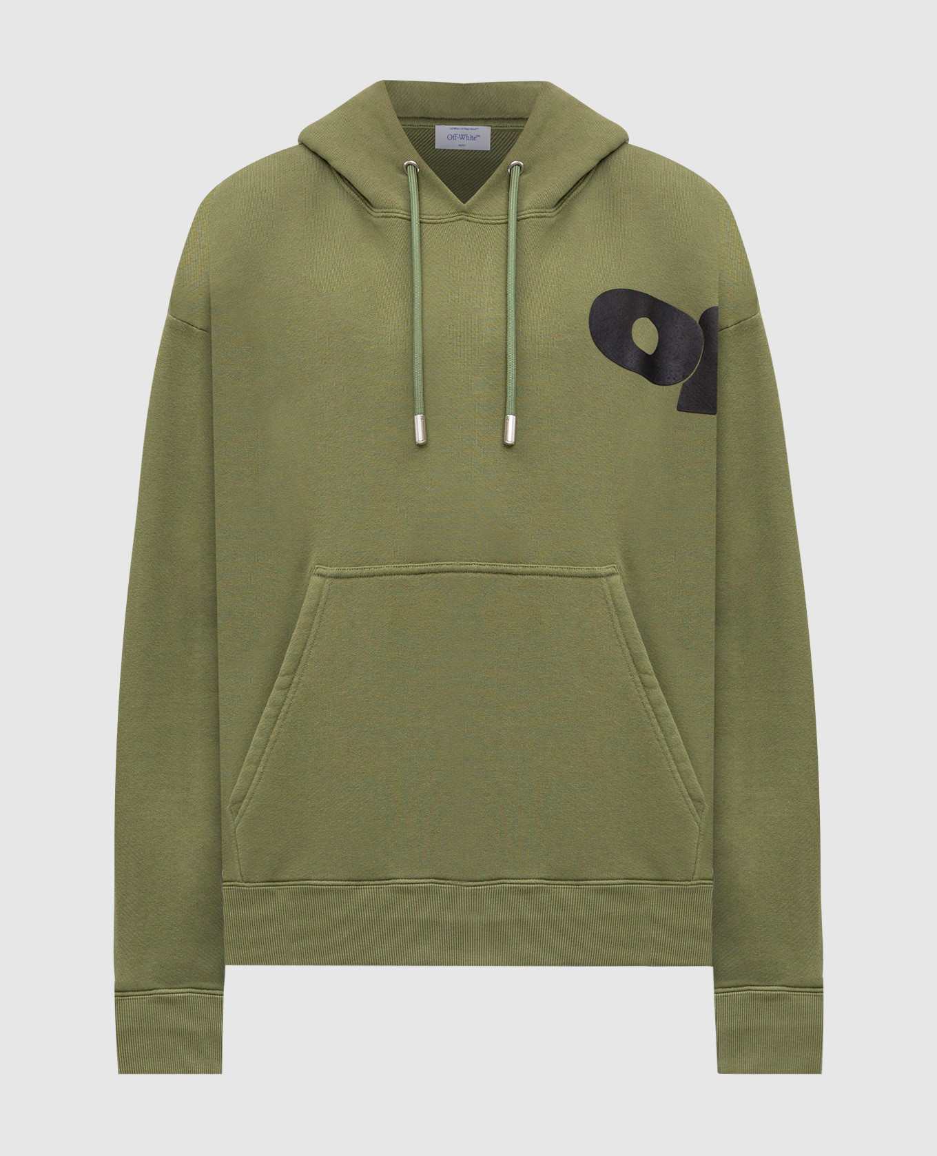 

Green hoodie with textured logo Off-White