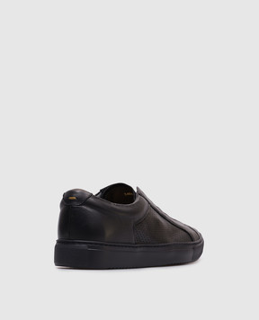 Doucal's Blue leather sneakers DU3408ROGEUY214