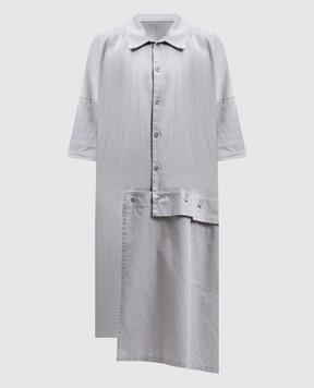 Y`S Yamamoto Gray dress of asymmetrical cut YTD80002