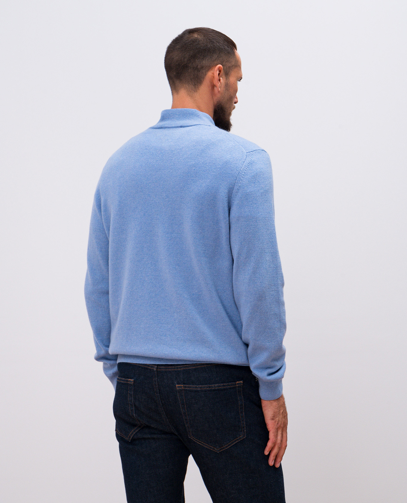Blue cashmere jumper Cashmere&Whiskey 4