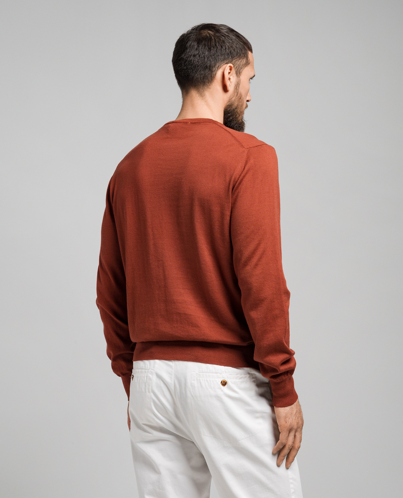 Brown jumper with silk and cashmere Cashmere&Whiskey 4