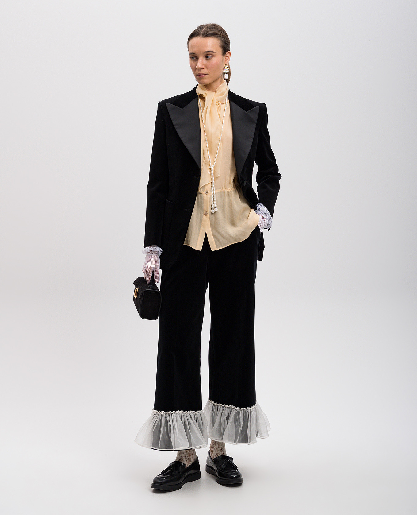 Yellow silk blouse Valentino 2