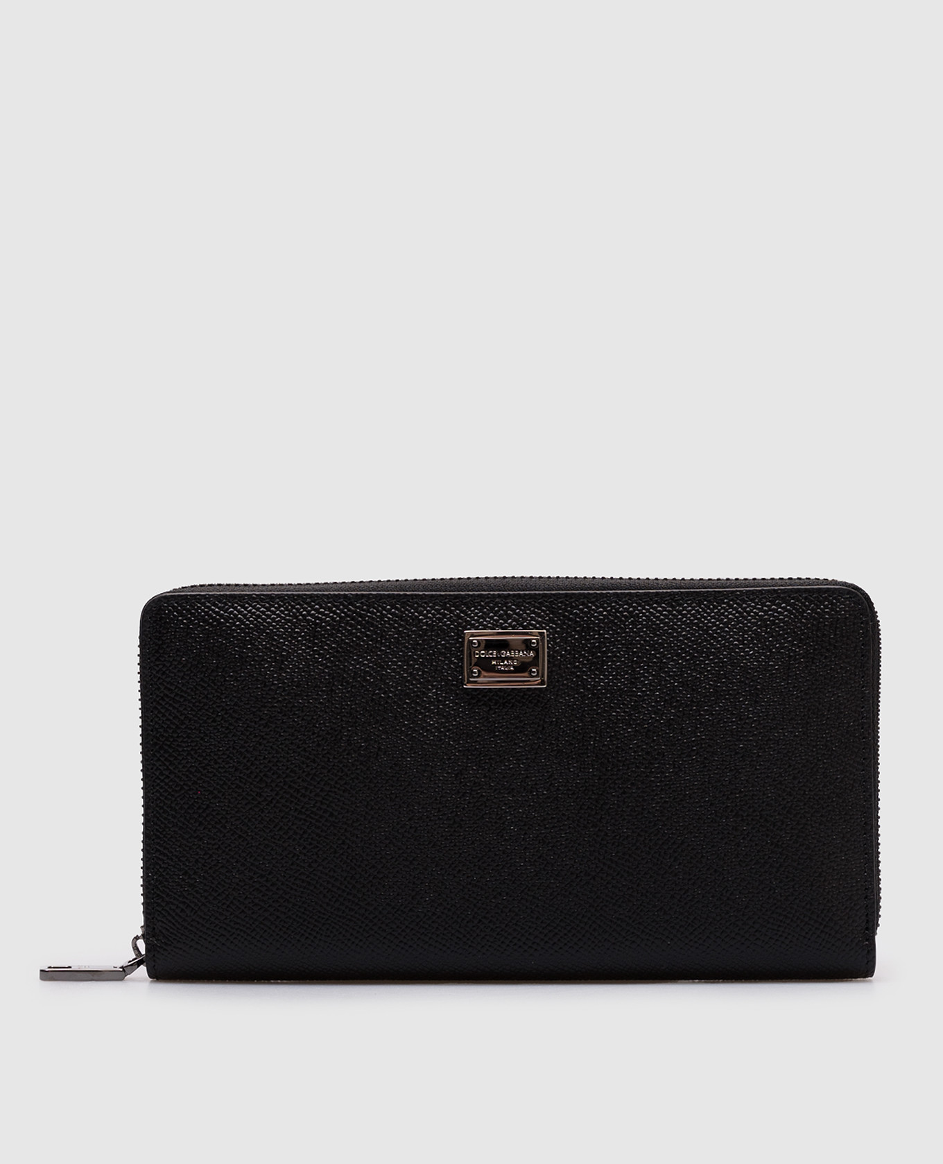 

Black leather wallet with logo Dolce&Gabbana