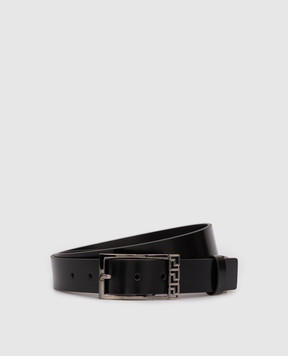 Versace Black Greca leather belt 10151051A08779