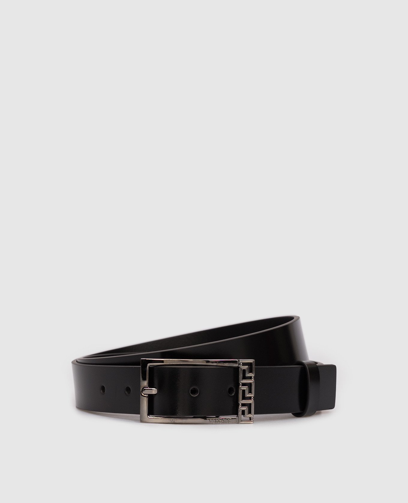 

Black Greca leather belt Versace