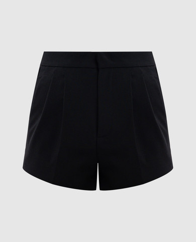 Sandy black shorts with wool