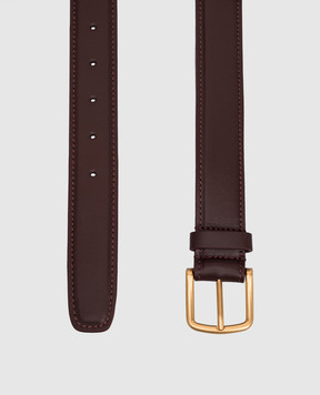 Babe Pay Pls Burgundy leather belt 0C003