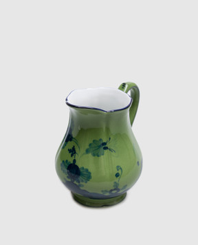 Ginori 1735 Green porcelain milk jug from the Oriente Italiano collection 003RG00FLT000G00123600