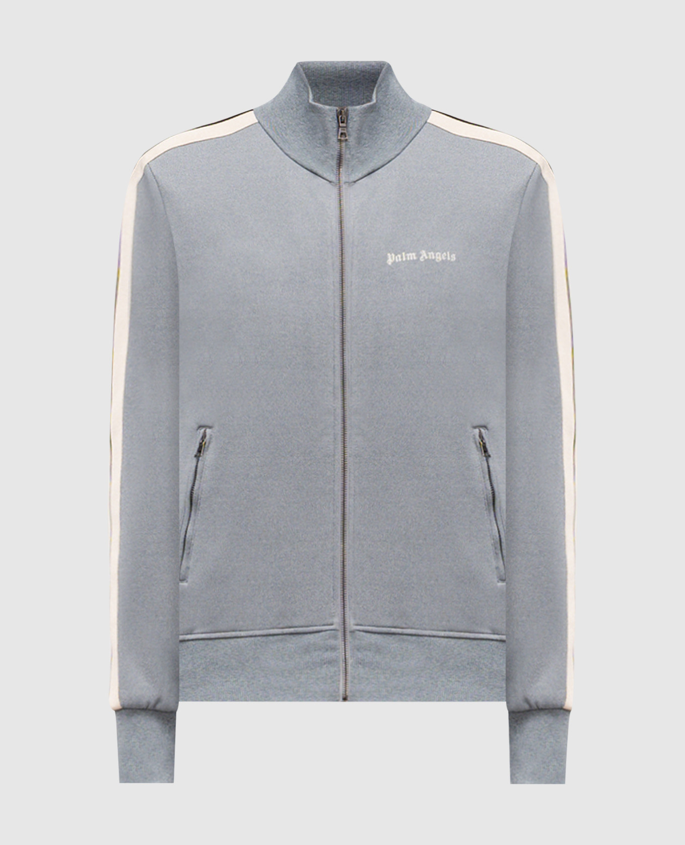 

Grey sports jacket with logo embroidery Palm Angels