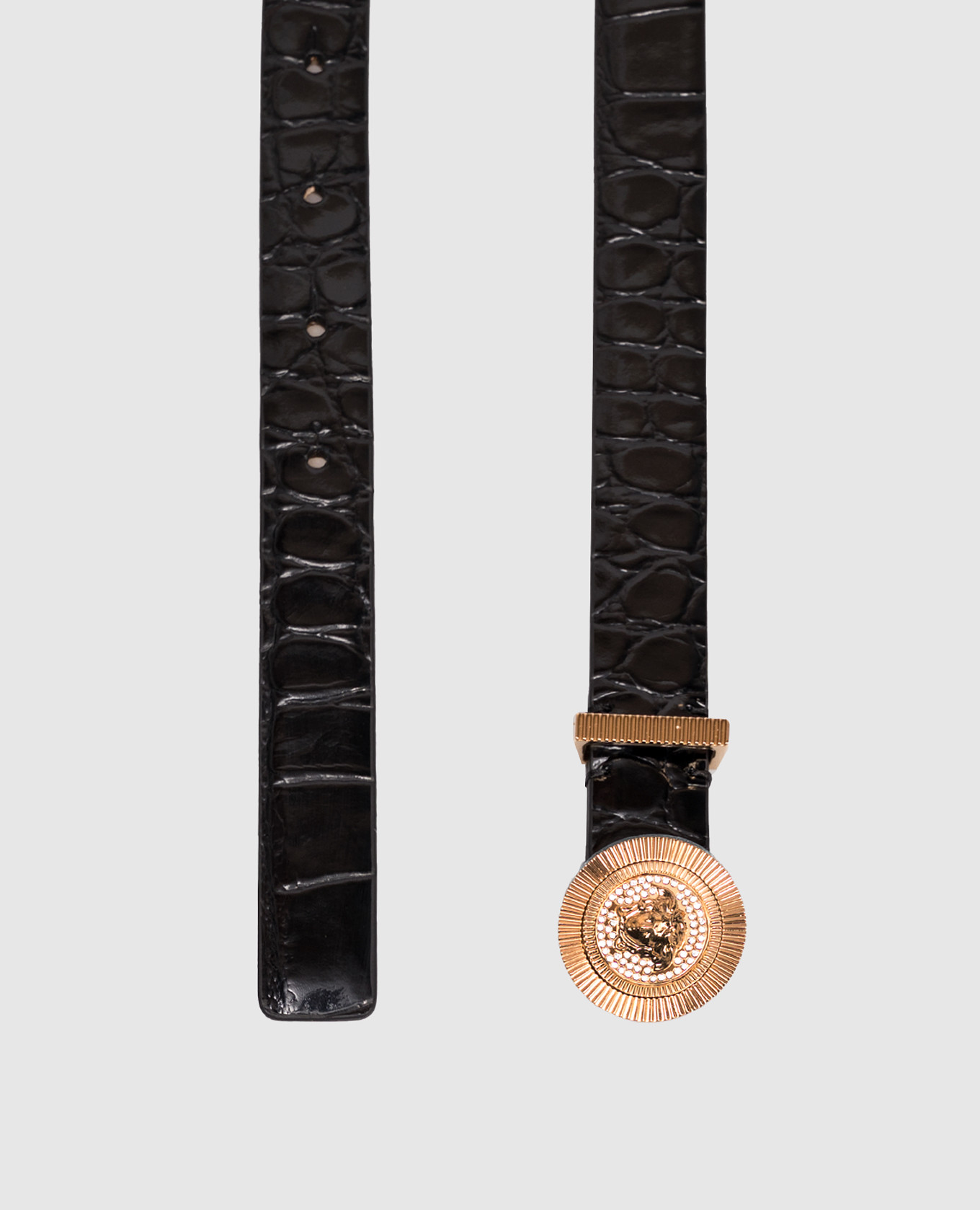 

Black leather belt with Medusa Biggie emblem Versace