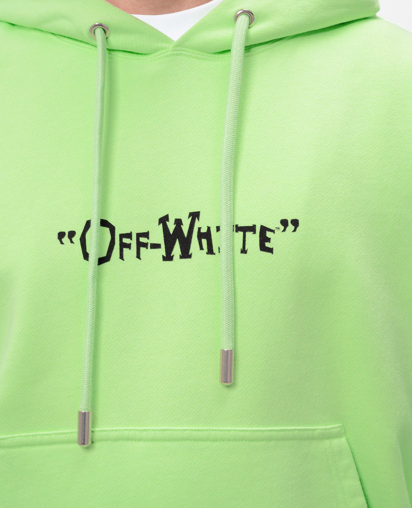 

Green hoodie with logo print Off-White