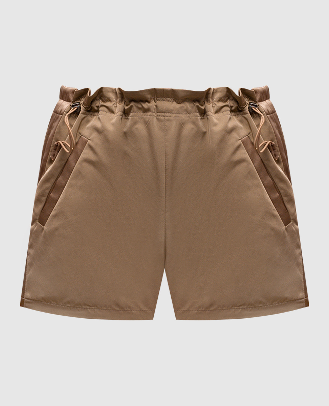 

Beige shorts with silk Ermanno Scervino