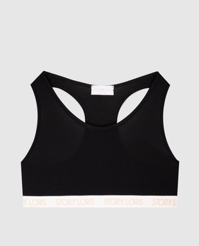 Story Loris Children's black top with logo 25379