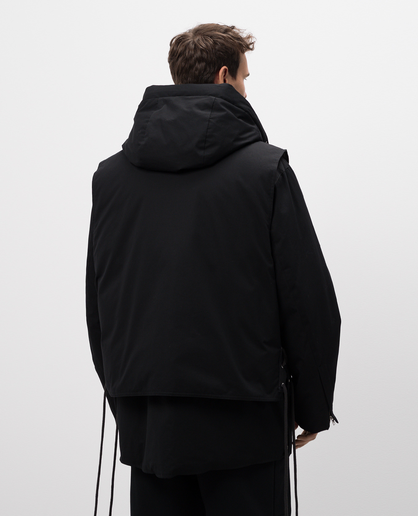

Arctic Double black down jacket with removable vest Helmut Lang
