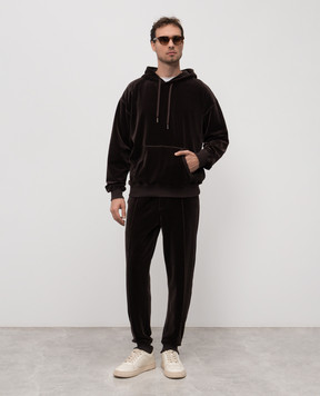Tom Ford Brown velvet joggers JAL030JMC078