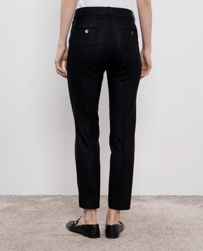 Peserico Black pants with wool A0471802046